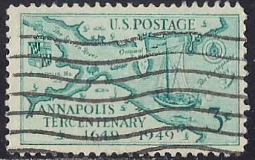 984 3 cent Annapolis Tercentenary VF used