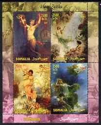 SOMALIA - 2004 - Nude Paintings, Zatzka - Perf 4v Sheet - MNH - Private Issue