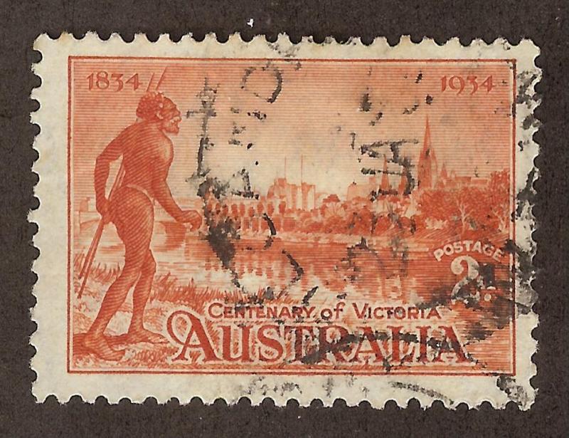 AUSTRALIA SC# 142a F-VF U 1934