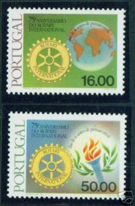 PORTUGAL Scott 1452-3 MNH** Rotary International set CV$3.75