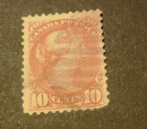 CANADA #40a USED NIBBED CORNER CV $80.00