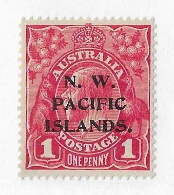 North West Pacific Islands Sc #12b 1p carmine Die1a OG/MH centered VF