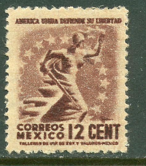 MEXICO 790, 12c Liberty. Mint, NEVER Hinged.