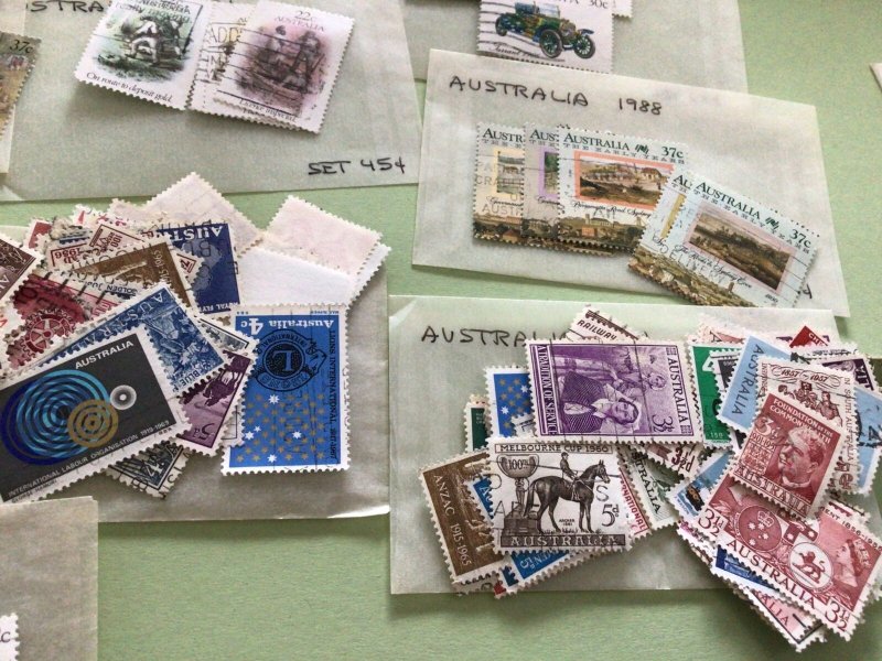 Australia old packets of vintage  stamps Ref 65685 