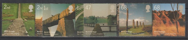 Great Britain Scott# 2281a-7a SG# 2532a-8a 2005 QEII MNH