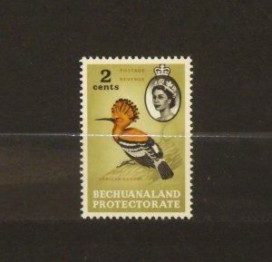 8739   Bechuanaland   MNH # 181   Q.E. II w African Hoopoe     CV$ 2.25