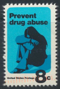 USA SC# 1438 Used  - Prevent Drug Abuse 1971 see scan 