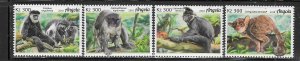 Angola #1428-1431  300kz Monkeys 2018 (MNH) CV $7.50