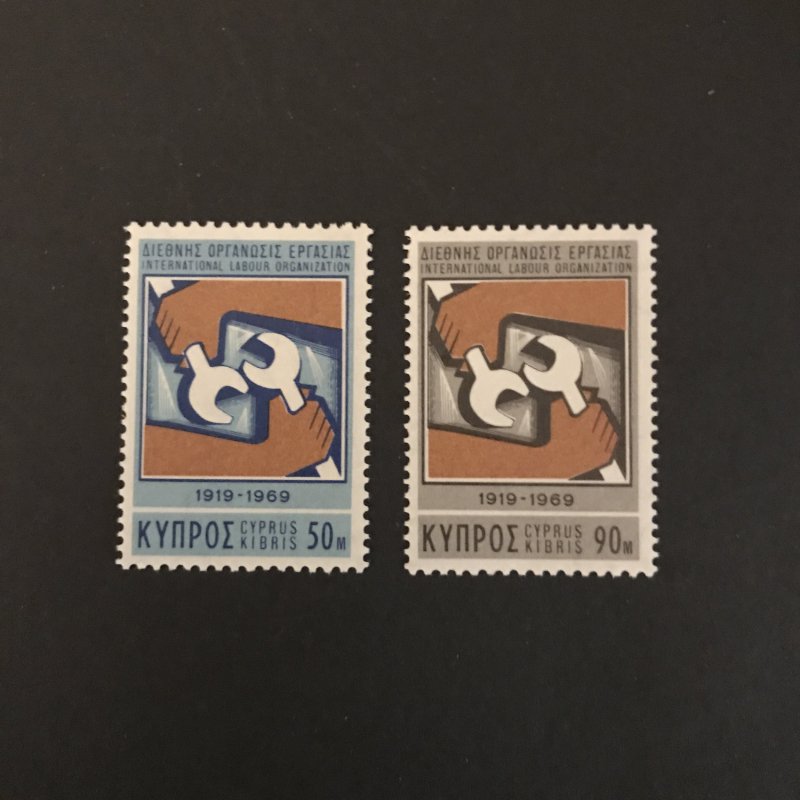 Cyprus 1968 #322-23 MNH Scv $.50