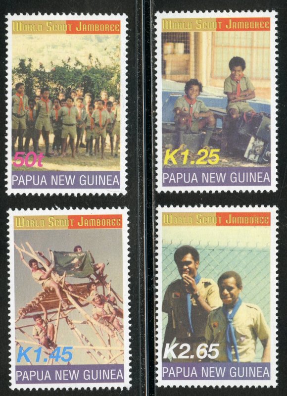 Papua New Guinea Scott 1058-61 MNHOG - 2003 World Scout Jamboree Set - SCV $8.00