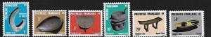 FRENCH POLYNESIA J31-J36 C/SET MNH TIMBER TAX