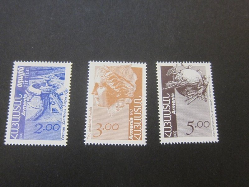 Armenia 1992 Sc 435-6,438 MNH