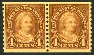 U.S. #601 MINT PAIR OG NH