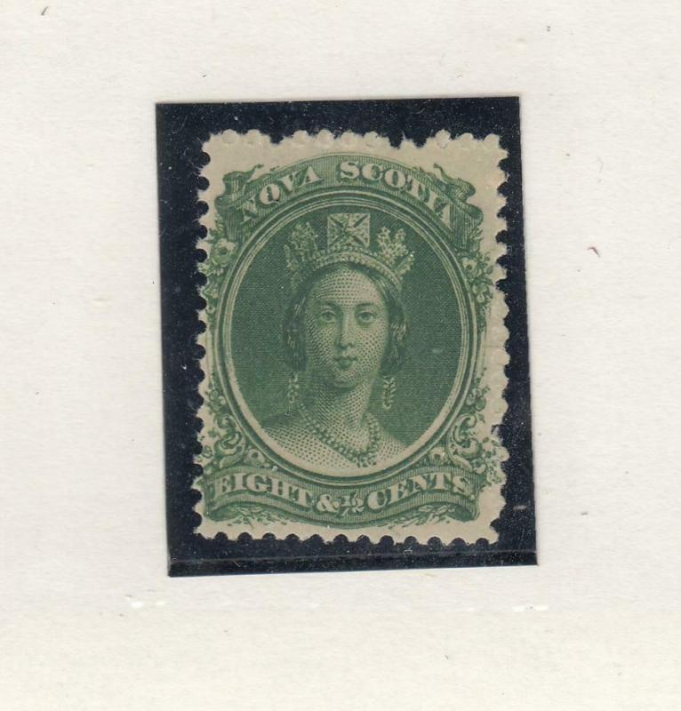 NOVA SCOTIA # 11 8 1/2cts VF-MNH QUEEN VICTORIA / GREEN EST CAT VALUE $40