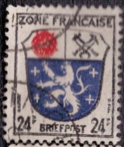 Germany -French Occupation 1945 -  4N9 Used