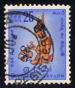 Ceylon #350 Sigiriya Fresco, used (0.20)