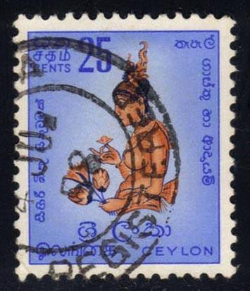Ceylon #350 Sigiriya Fresco, used (0.20)
