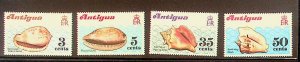 ANTIGUA Sc 288-91 NH ISSUE OF 1972 - SEA LIFE - Sc$4.45 - (AS24)