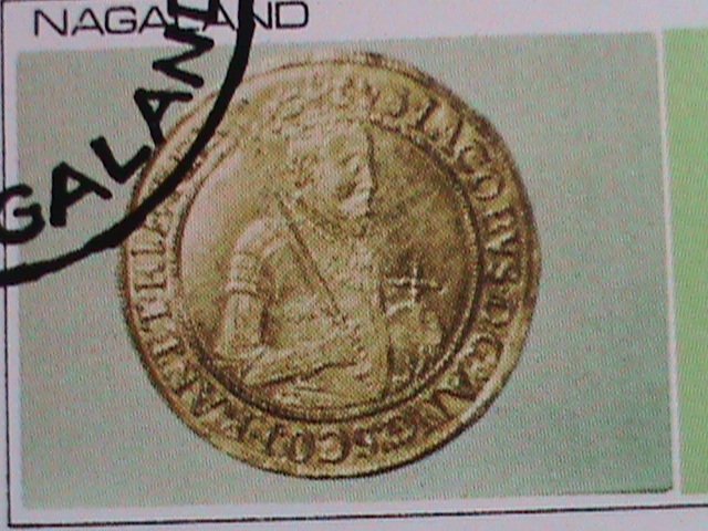​NAGALAND-1973 WORLD FAMOUS ANCIENT COINS-ANTIQUE- CTO SHEE-VERY FINE
