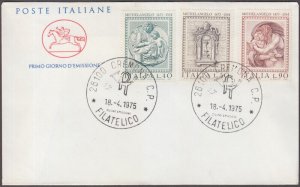 ITALY Sc # 1180-2 FDC with one STAMP DEPICTING the FLOOD