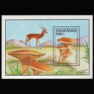 TANZANIA 1993 - Scott# 1016 S/S Mushrooms NH