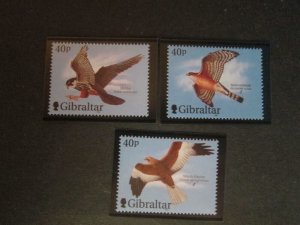 Gibraltar 2001 Sc 887b-9b Bird set MNH
