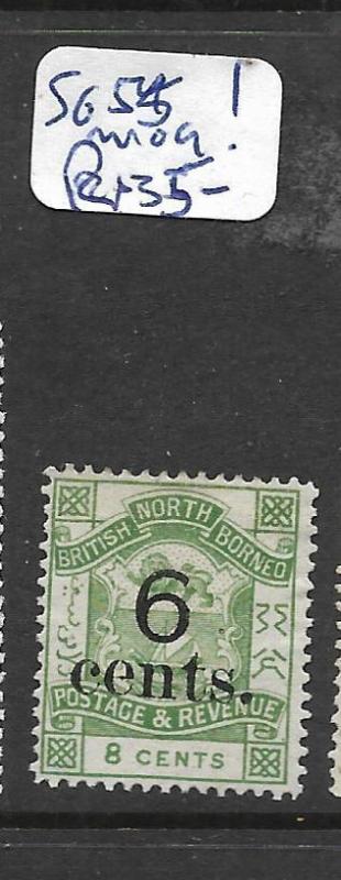 NORTH BORNEO (PP1501B) 6C/8C  SG 55  WITH GUM!  UNUSUAL