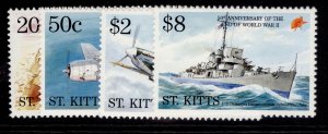ST KITTS-NEVIS QEII SG435-438, 1995 50th anniv of WWII set, NH MINT.