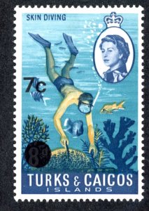 Turks & Caicos Islands 187 MH 1969