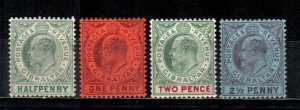 Gibraltar #39-42 Part Set  Mint  Scott $93.25