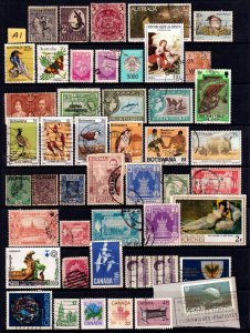 A1 Australia, British Virgin Islands, Botswana, Burma etc Used Accumulation