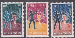 Viet Nam (South) # 239-241, Day of National Grief, Mint LH, 1/3 Cat.