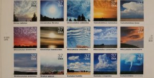 Scott #3878 Cloudscapes Sheet of 15 Stamps - Sealed  