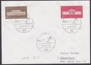 GERMANY 1972 Olympic Games cover special pmK FOOTBALL......................A3315