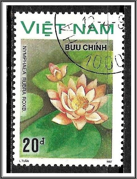 Vietnam North #1852 Water Lillies CTO