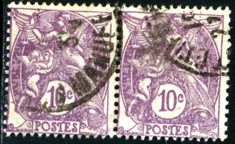 FRANCE #115 , USED PAIR - 1929 - FRAN137NS9