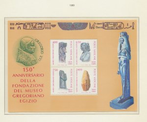 VATICAN - Scott 829   - MNH S/S  - 1989