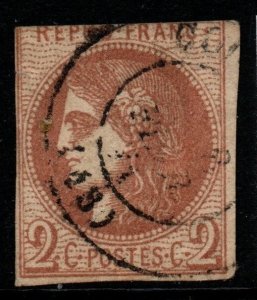 FRANCE SG153 1871 2c VENETIAN-RED USED