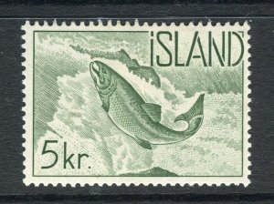 ICELAND; 1959 early Wildlife issue fine MINT hinged 5K. value