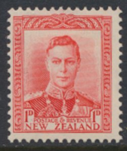 New Zealand  SC# 227  SG 605  MH  George VI Definitive 1938  see details & Scans