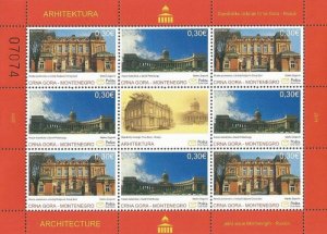 Montenegro 2011 Architecture Joint issue with Russia sheetlet  block MNH