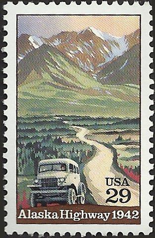 # 2635 MINT NEVER HINGED ALASKA HIGHWAY 50TH ANNIV.