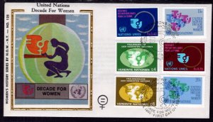 UN New York 318-319 Women's Decade Joint Issue Colorano U/A FDC