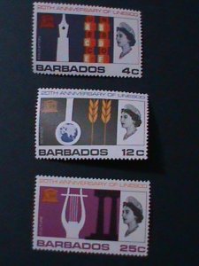 ​BARBADOS-1967- SC#287-9  UNESCO ANNIVERSARY MNH-VF-RARE WE SHIP TO WORLDWIDE