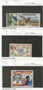 Mali, Postage Stamp, #C5-C6, C11, C32 Mint LH, 1960-65, JFZ