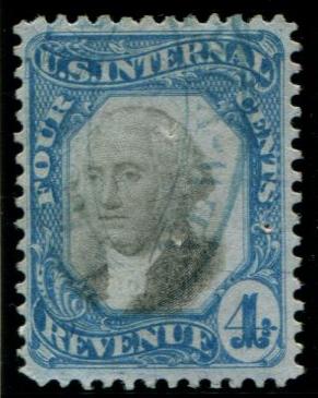 R106 US 4c Second Issue, used cv $85