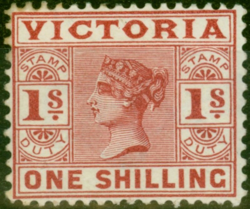 Victoria 1897 1s Brownish-Red SG341 Fine Mtd Mint (2)