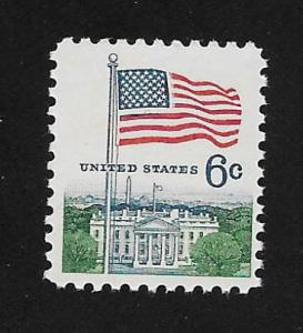 SC# 1338 - (6c) - Flag & White House, MNH single