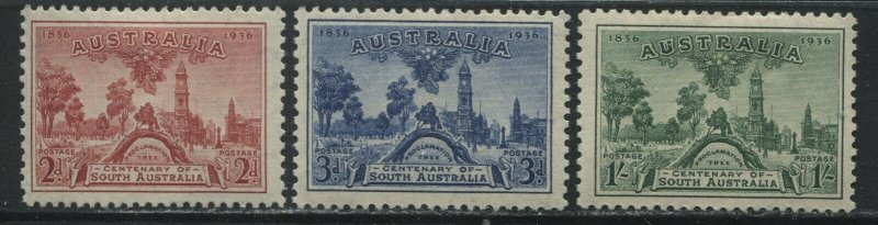 Australia 1936 South Australia Centenary set mint o.g. hinged 