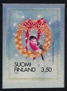 Finland 1145 MNH Christmas, Bullfinch on door ornament, Bird